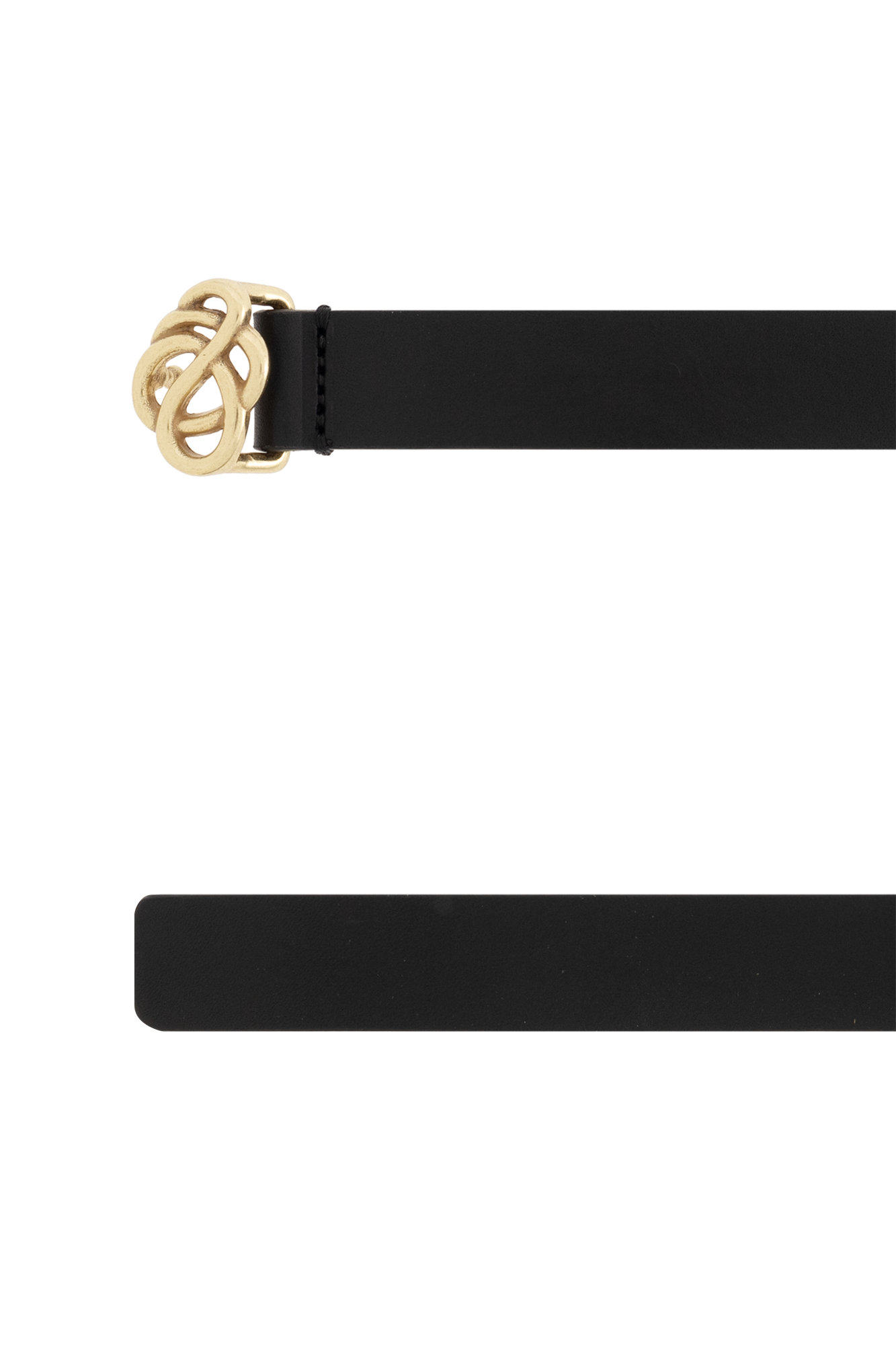 Black Ouma leather belt By Malene Birger Vitkac Germany